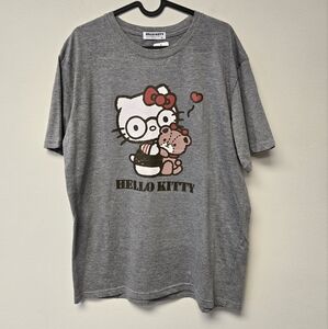 Sanrio Hello Kitty Glasses T-shirt Grey XL